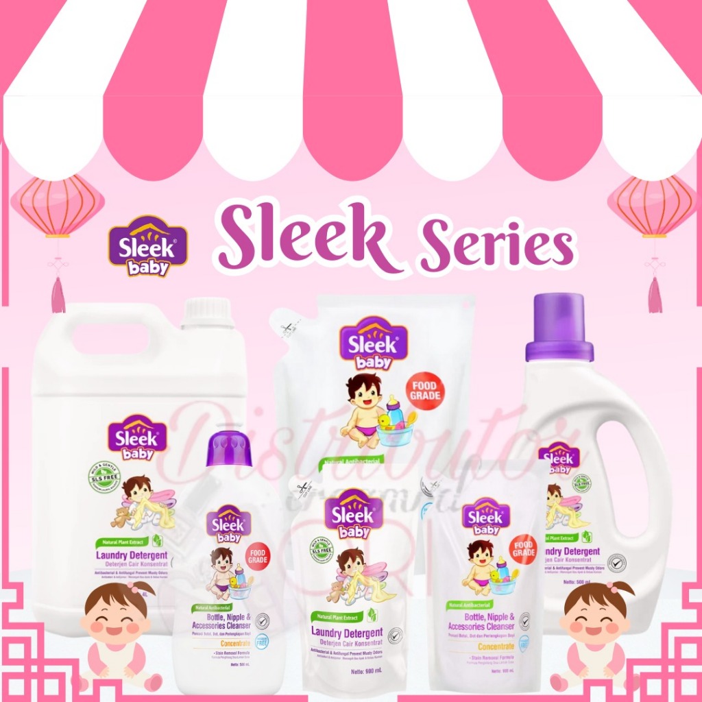 Sleek Baby Bottle Nipple & Accessories Cleanser Series - Sabun Pembersih Botol Susu | Laundry Deterg