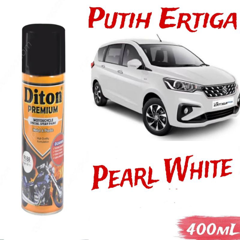 Pilok Putih Ertiga Pearl White Putih Mutiara Diton Premium Cat Semprot Mobil Suzuki Ertiga
