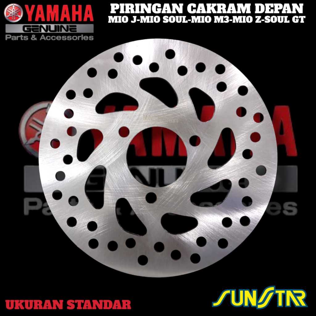 PIRINGAN CAKRAM DEPAN YAMAHA MIO SOUL-MIO GT-MIO J-SOUL GT LUBANG 3 UKURAN STANDAR DISC CAKRAM MIO S