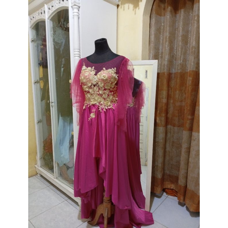 prom night dress fushia