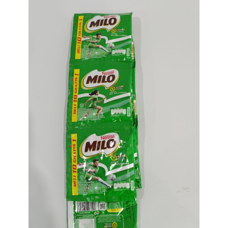 

Milo Susu Coklat Sachet 1 renceng (10 pcs + 1 pcs bonus)