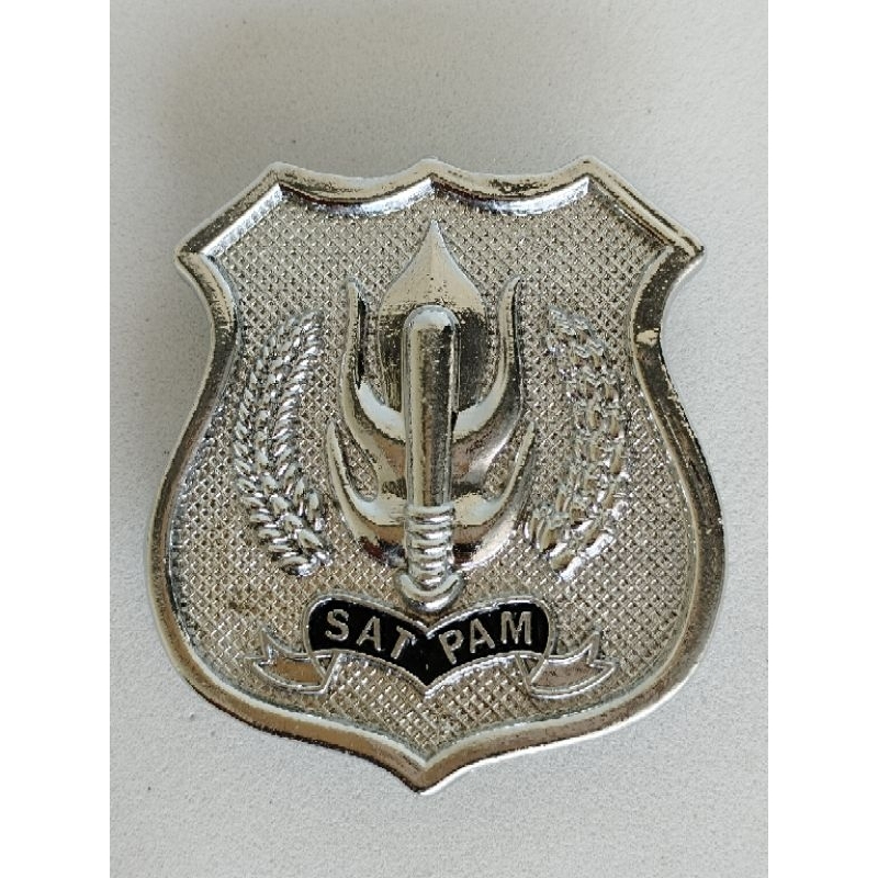 Pin Kewengan Satpam Logo Silver