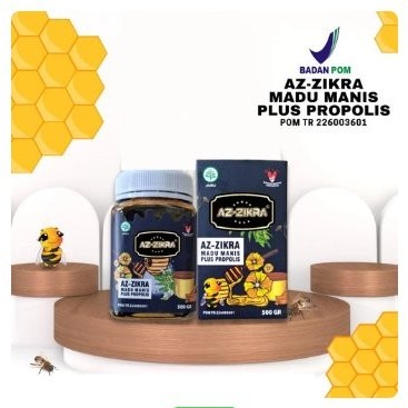 

MADU AZ-ZIKRA 500GR KEMASAN BARU MANIS PLUS PROPOLIS