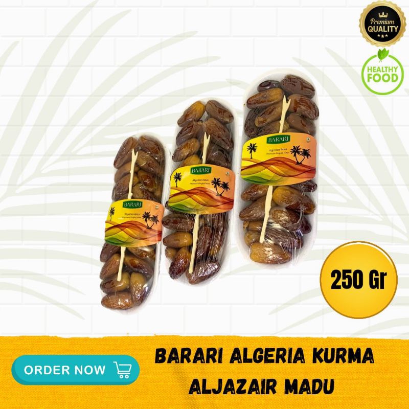 

KURMA BARARI DEGLET NOUR PROCESSED (Madu), 250 grm STYROFOAM ALGERIA