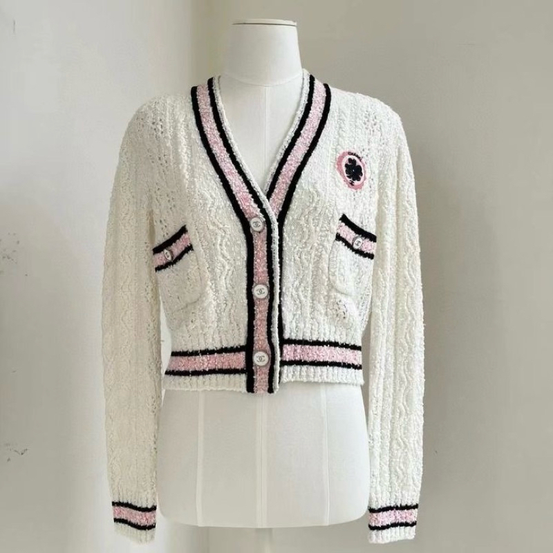 chanel cardigan outer wool cashmere top winter outfit original