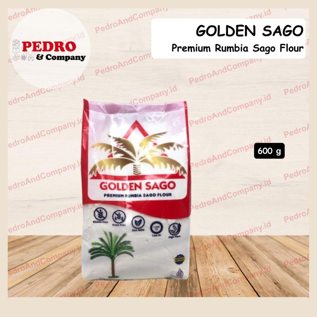 

Golden Sago tepung sago premium gluten free 600 gram sagu tepung tapioka
