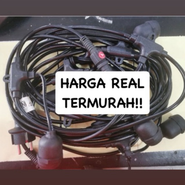 Fitting gantung outdoor 10 fitting |fitting gantung waterproof |lampu cafe waterproof