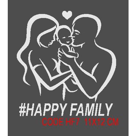 

STIKER FAMILY 3 dimensi TINGGI 12 CM