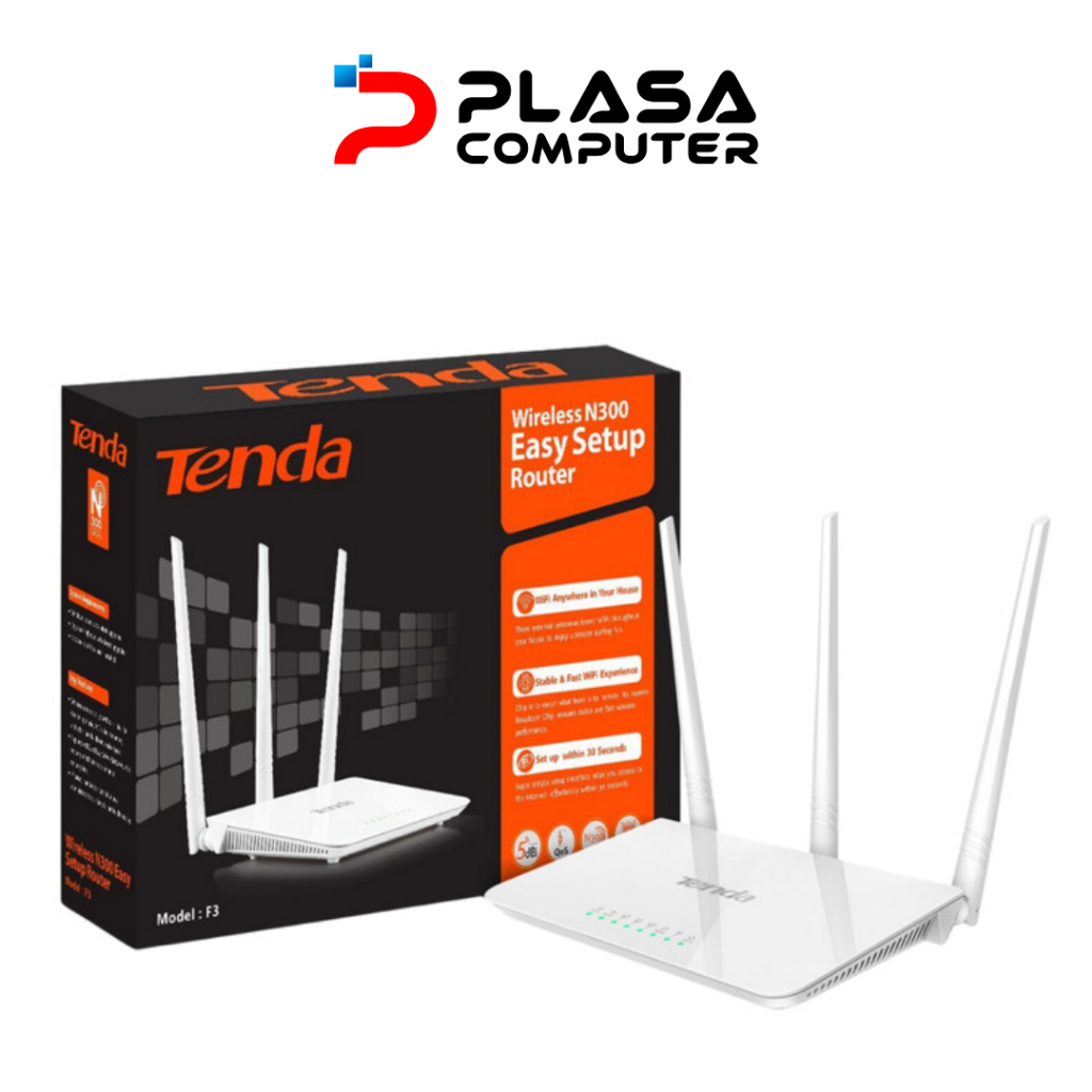 Router Tenda F3 300Mbps - Wireless Router Tenda F3 N300 300Mbps