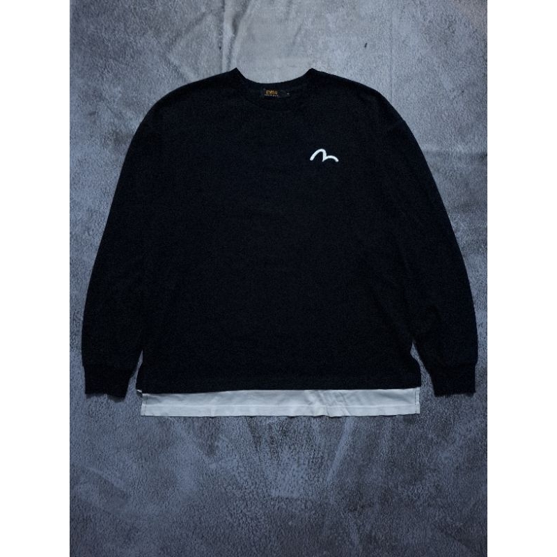 Sweater Crewneck Evisu Black Original