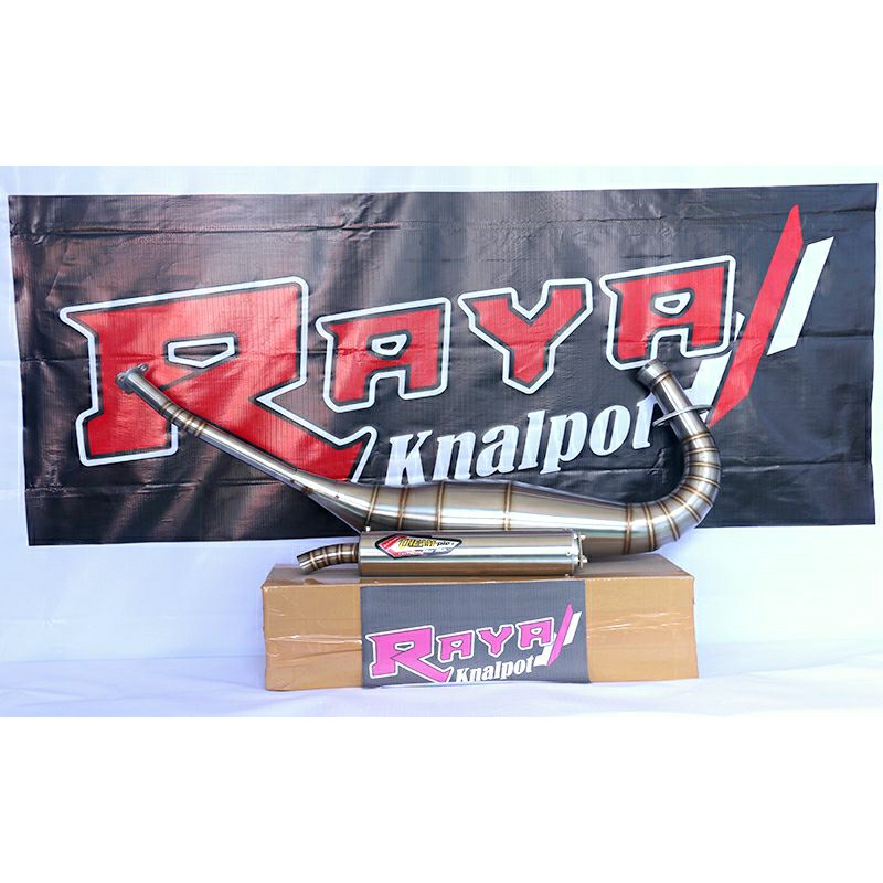Knalpot racing Ninja 150 R,SS,RR stanlis still Anti karat