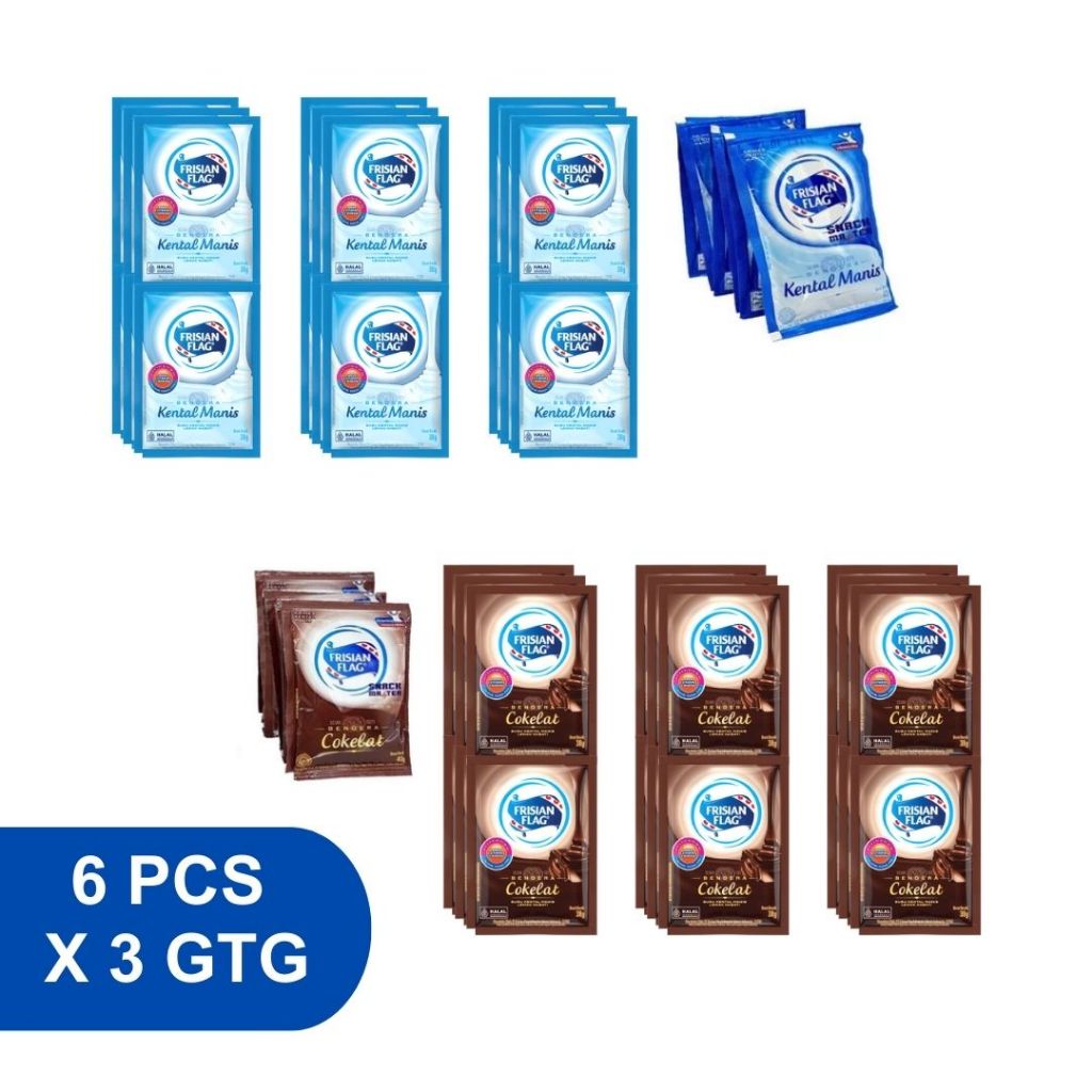 

Bendera Sachet SKM Putih & Coklat / 40 gr x 3 gtg