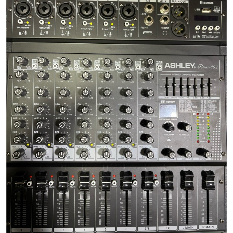 Mixer Audio Ashley REMIX802 REMIX-802 8 Channel Original