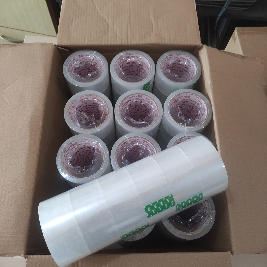 

( 1 SLOP ISI 6 PCS) Lakban Bening Coklat 72Yard Kuat - Solatip Tebal COD
