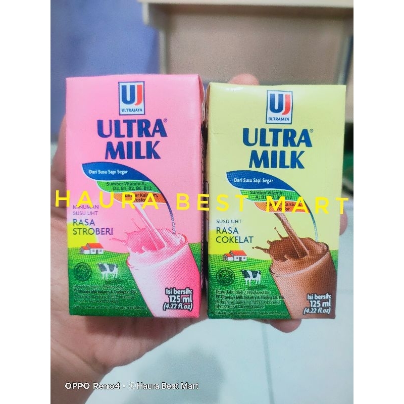 

Ultra Milk Rasa Cokelat & strawberry 125ml