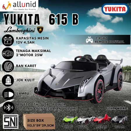 Mobil Aki Anak Lamborghini Mainan Anak mobil Lamborghini YUKITA 615 B