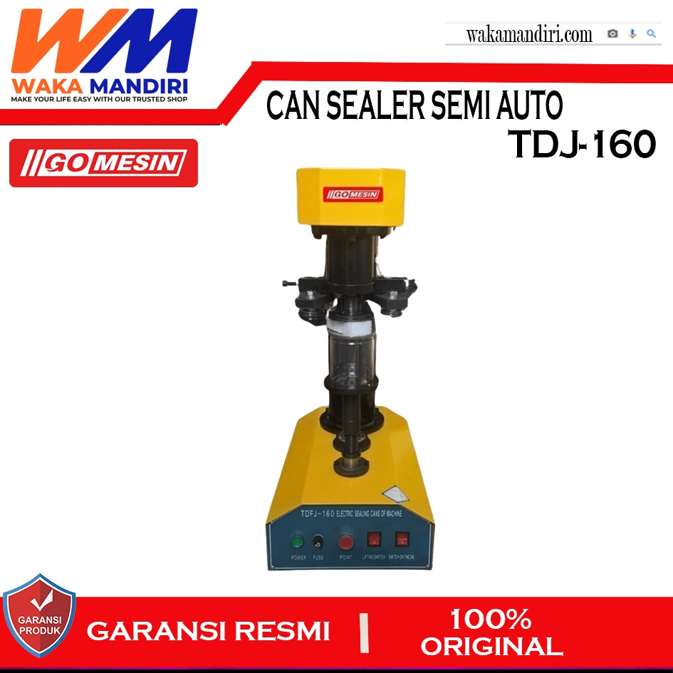 TDJ-160 GOMESIN TDJ 160 CAN SEALER PENUTUP KALENG PLASTIK CAN SEAMER
