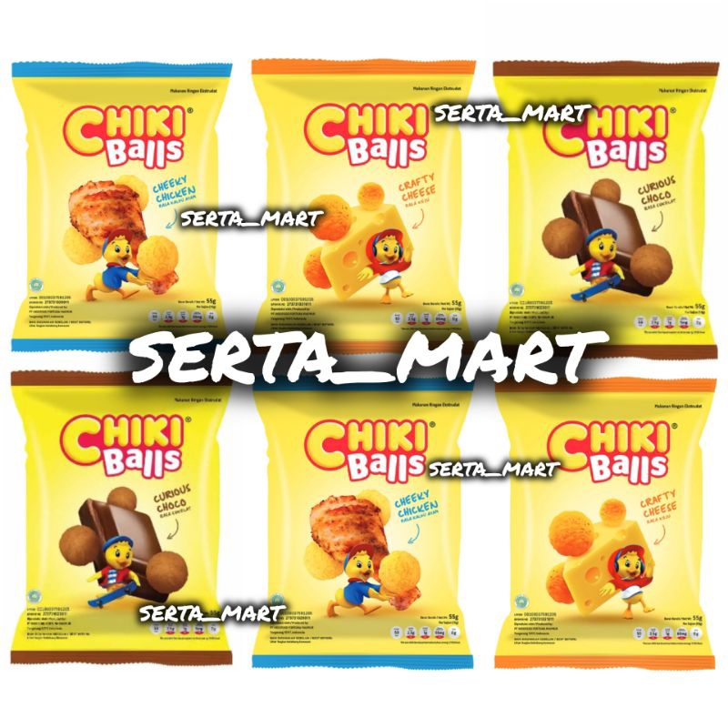 

Chiki Balls Curious Choco / Crafty Cheese / Chicken 55gr / Butter Cookies - Makanan Ringan