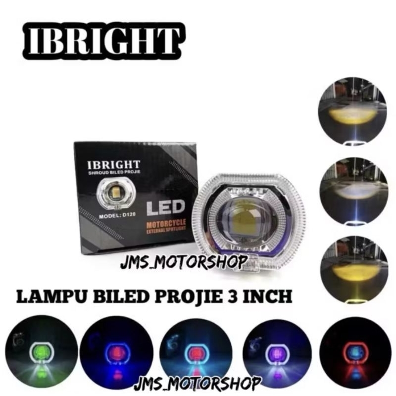 LAMPU BILED ALA ALA IBRIGHT 3INCH LAMPU PROJIE BILED 3INCH BILED PROJIE 3 INCH BILED CUTT OFF LAMPU 