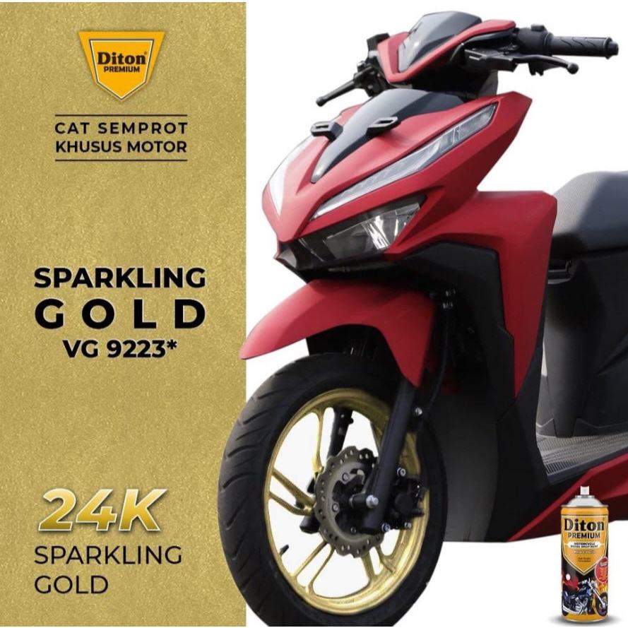 DITON PREMIUM Cat Semprot Metallic & Pearl- Sparkling Gold VG 9223*