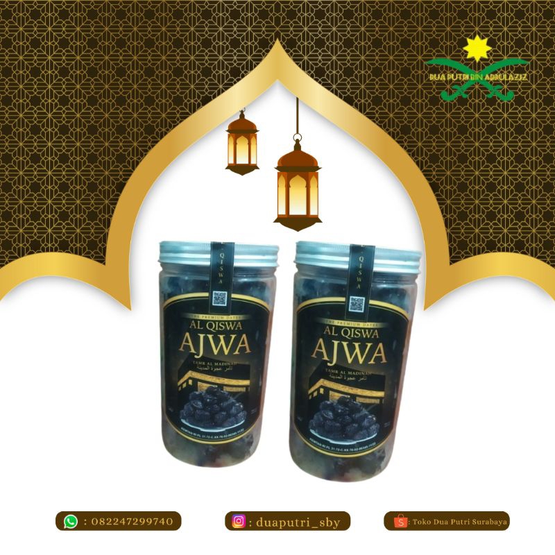 

kurma ajwa 500 gram toples / kurma ajwa / kurma