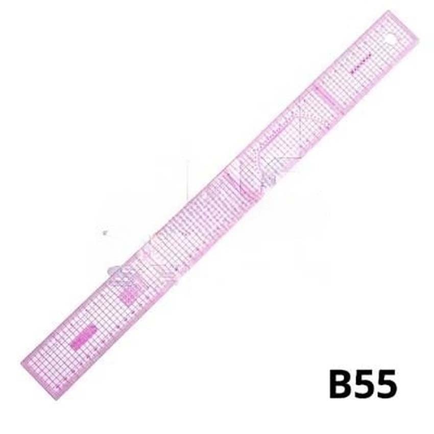 

B55 Penggaris Jahit Pola Mika Lentur Skala Quilting Metric