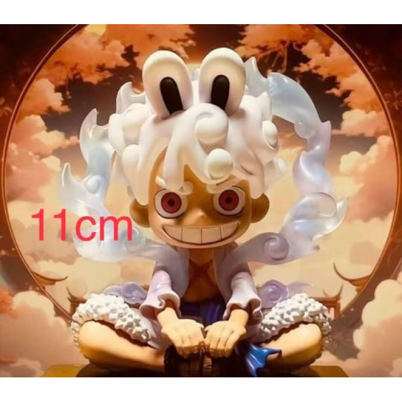 action figure one piece luffy duduk gear 5 kelinci