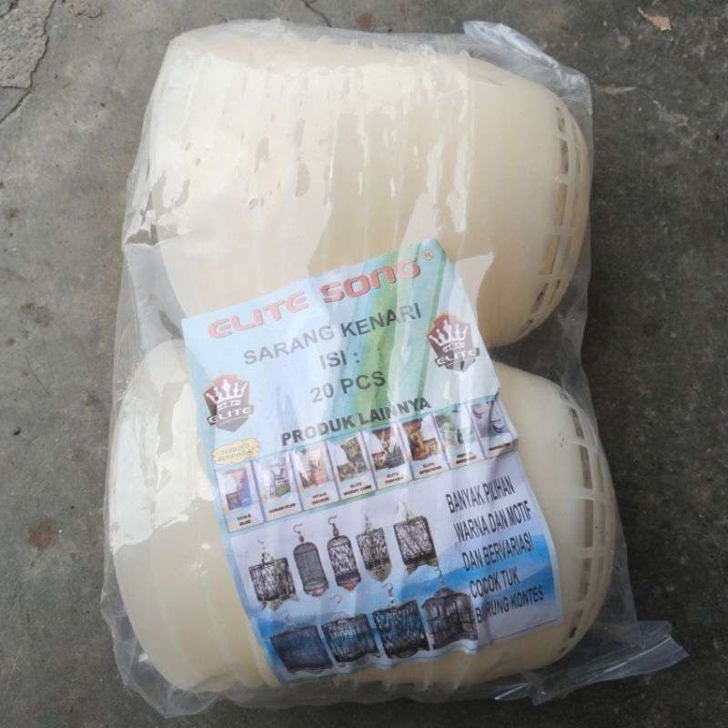 Grosir sarang burung kenari elite song isi 20 tarangan kenari plastik lentur
