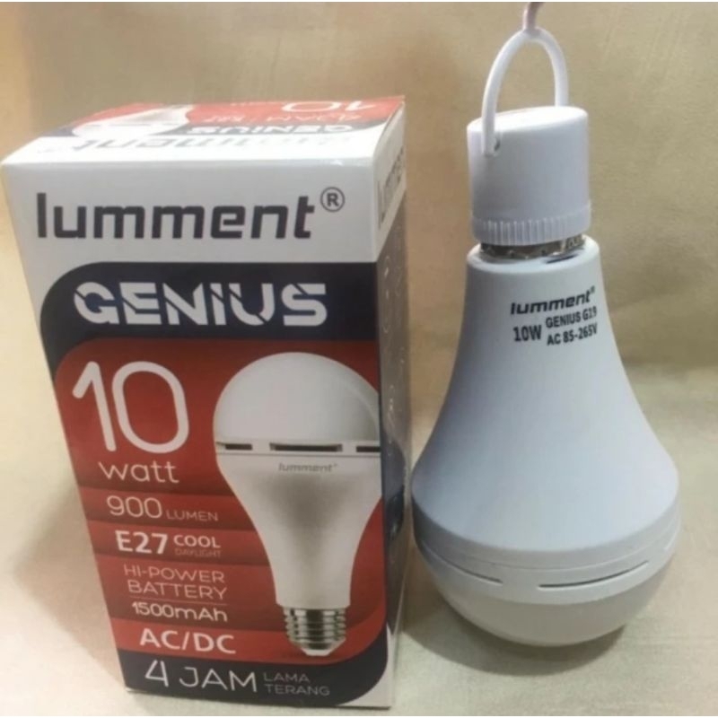 Lampu Led Lumment Genius 10 watt / Lampu Baterai / Lampu Emergency Lumment 10 watt