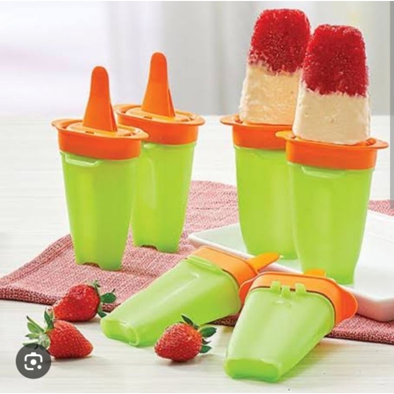 

ICE LOLLI TUPS 6pcs Tupperware Tempat Es Krim, Cetakan Es krim