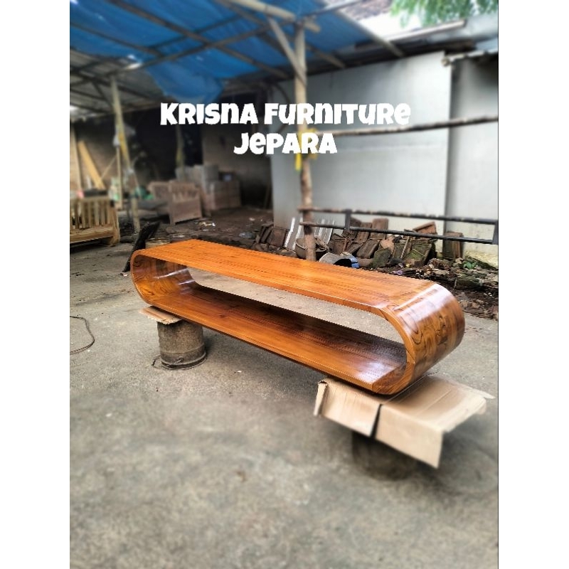 MEJA TAMU CUSTOME JATI OVAL/FURNITURE JEPARA