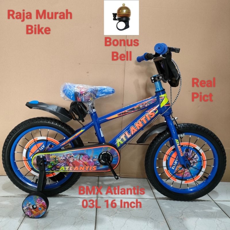 Sepeda Anak Bmx Atlantis 03L 16 Inch Musik Lampu Sepeda Anak Laki Laki BMX Atlantis