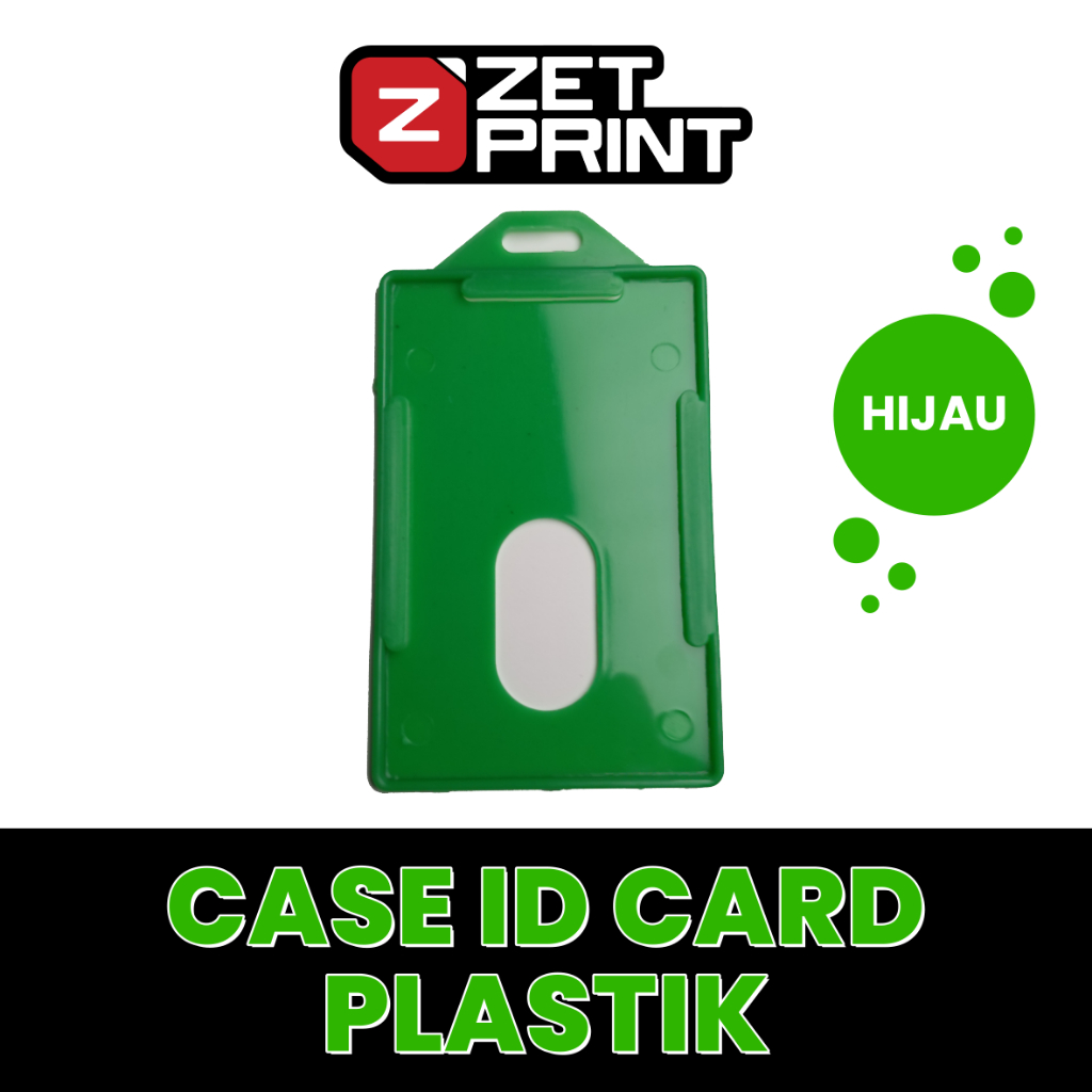 

Case Tempat Id Card Plastik Hijau