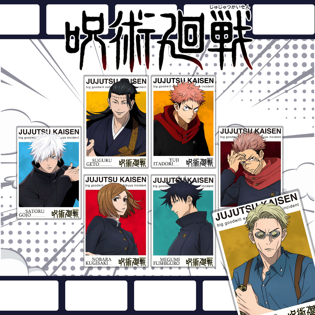 PHOTOCARD ANIME | Jujutsu Kaisen | Ver. Jujutsu Kaisen Mini Profiles Ver. 1 | DOUBLE-SIDED GLOSSY/LA