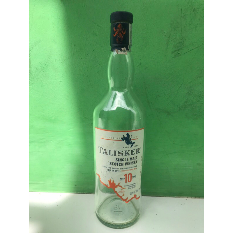 botol bekas minuman keras Talisker tanpa duss botol antik botol unik pajangan botol hiasan