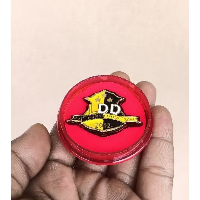 Jual pin pdh polri angkatan LDD NUSANTARA logam kuningan sepuh lapis emas