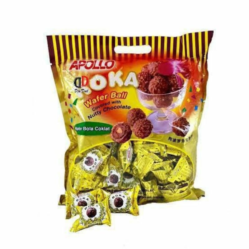 Roka Roka Wafer Bola Coklat Pandan Susu