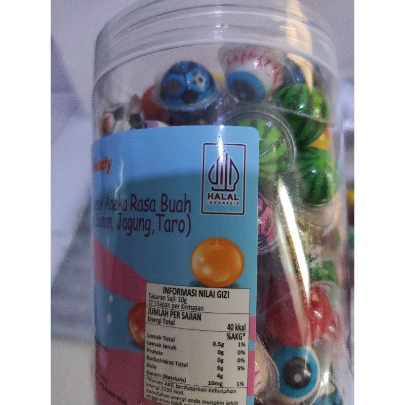 

ADY78 Permen lunak mini Viral aneka rasa buah isi 120 pcs