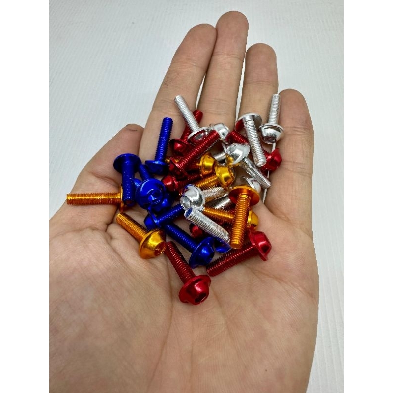 baut visor cnc alumunium m5x20 ninja vixion cbr satria fu harga 4 biji