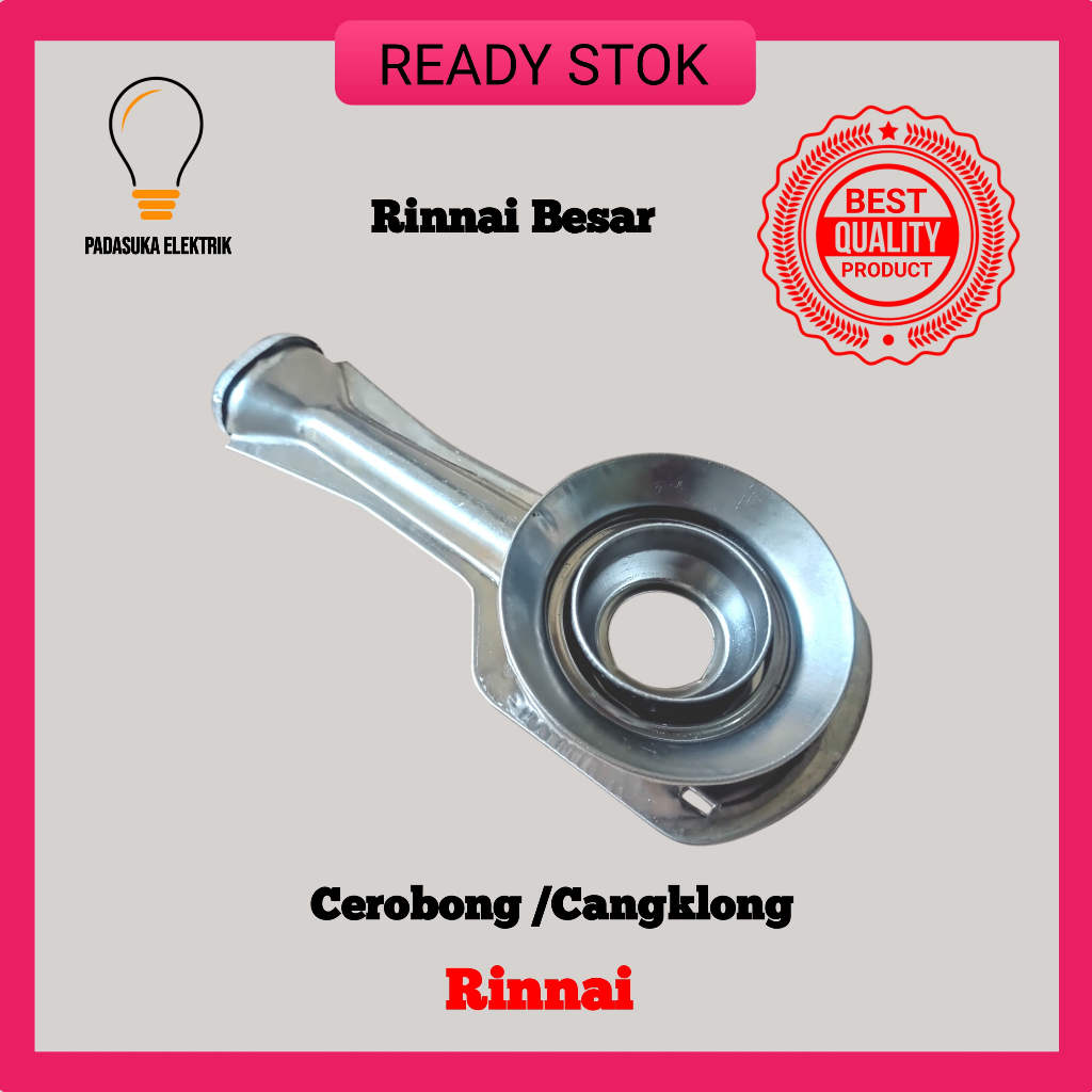 CANGKLONG KOMPOR RINNAI BESAR STAINLESS / CEROBONG KOMPOR RINNAI BESAR/ CORONG KOMPOR RINNAI
