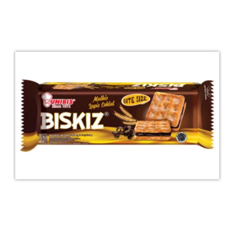 

Unibis Biskiz Malkis Lapis Coklat 120 gr Biskuit Cemilan