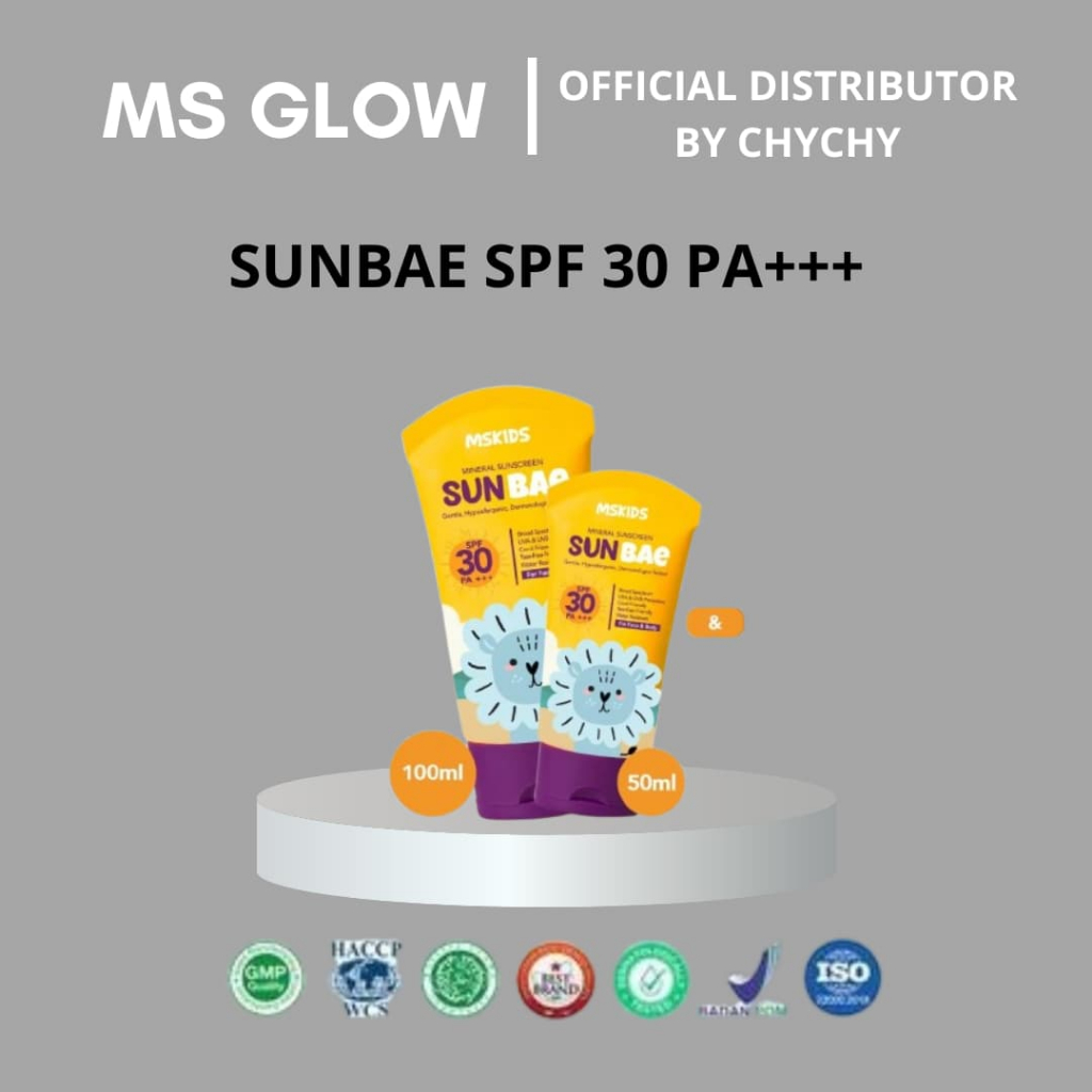MS Kids - Sunbae Physical Sunscreen SPF30 PA+++ 50ml/100ml - Sunscreen Anak