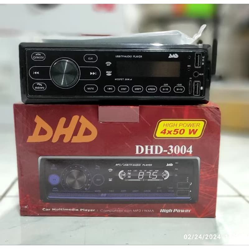 Tape Mobil Bluetooth Dhd / Tape Mobil Single Din Merk dhd / Sudah Bluetooth Radio USB