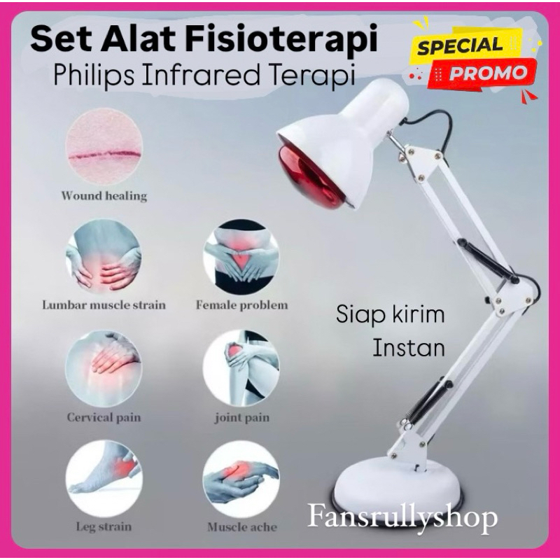 Alat Fisioterapi Set Lampu Terapi Infra red infra merah infrared Terapi otot sendi pegal stroke 100w
