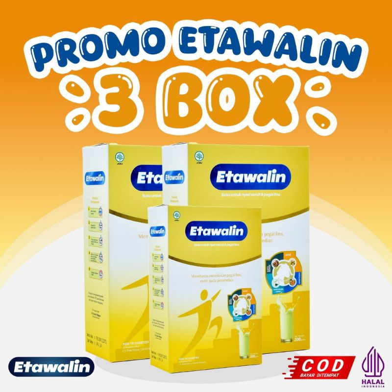 

ETAWALIN Paket 3 Box - Susu Kambing Etawalin Original100% Solusi Memperkuat dan Mengatasi Masalah Nyeri