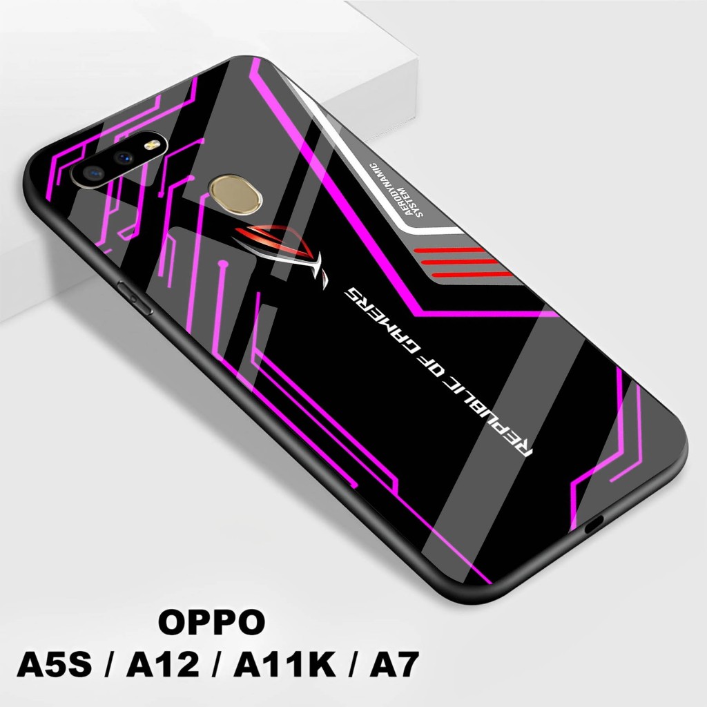 Softcase Kaca Kilau Oppo A5S / A12 / A7 / A11K - Softcase Kaca   Oppo A5S / A12 / A7 / A11K - Softca