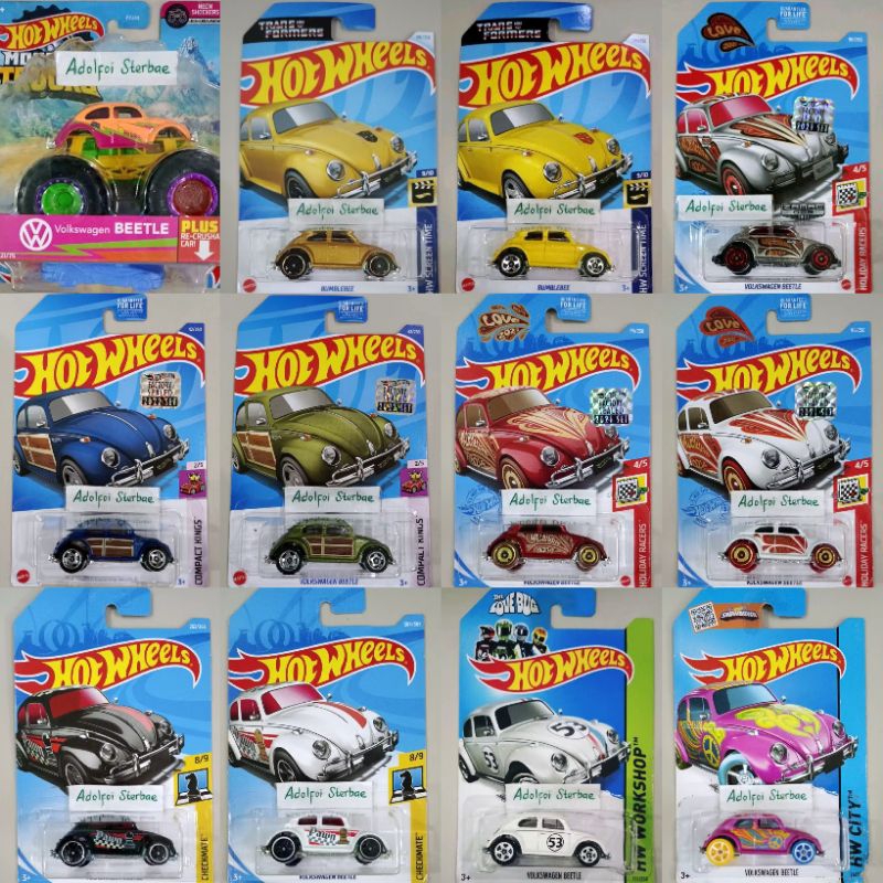 hotwheels hot wheels Volkswagen vw beetle th reg regular treasure hunt regular thr compact kings che