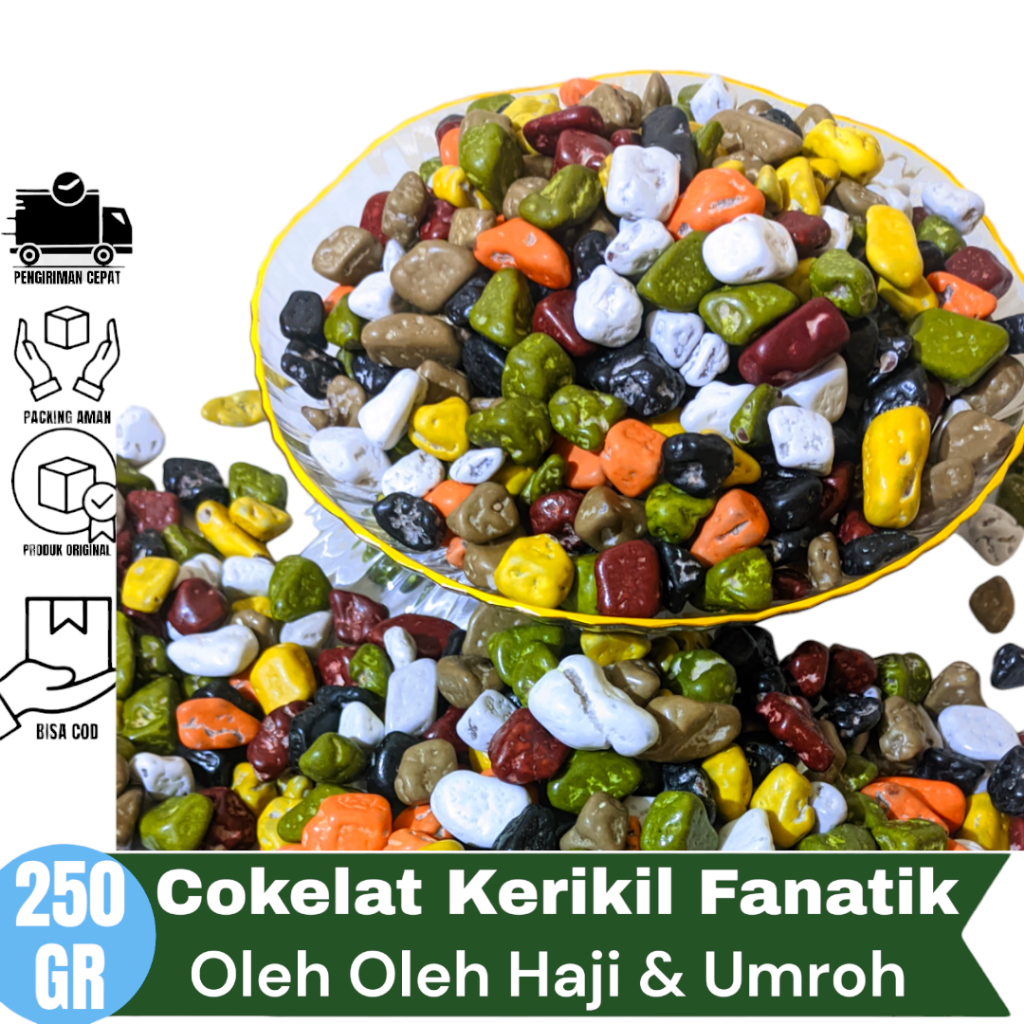 

Cokelat Kerikil Fanatif 250 GR 1 kg oleh oleh kado umroh