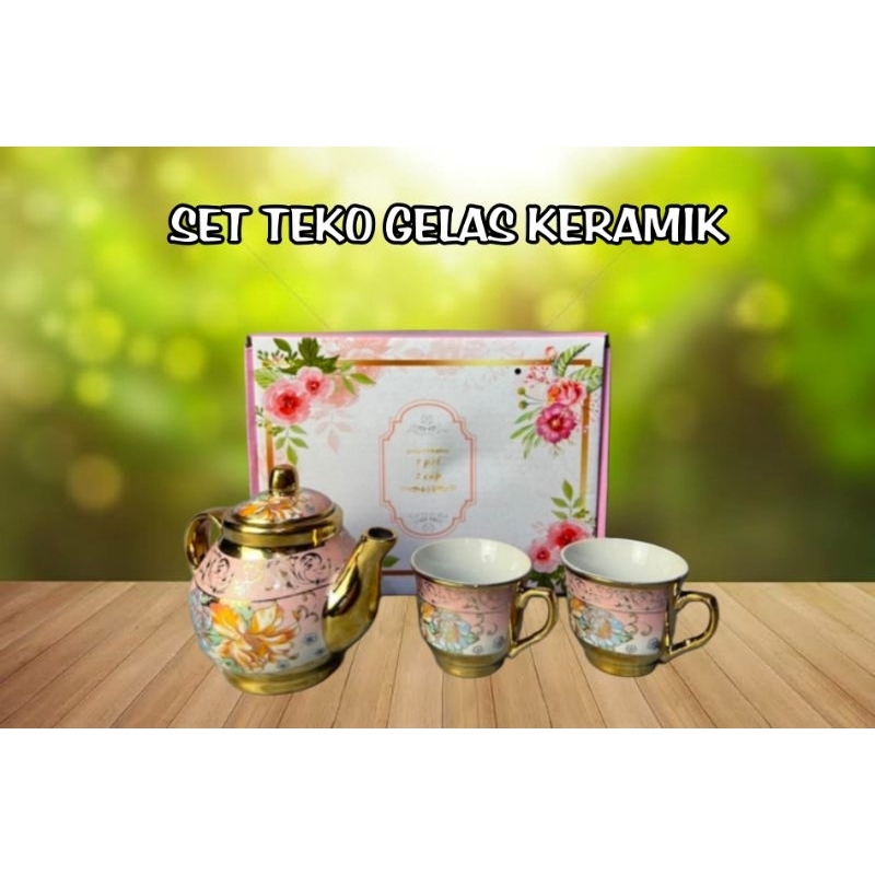 tea pot cups / set teko gelas cantik