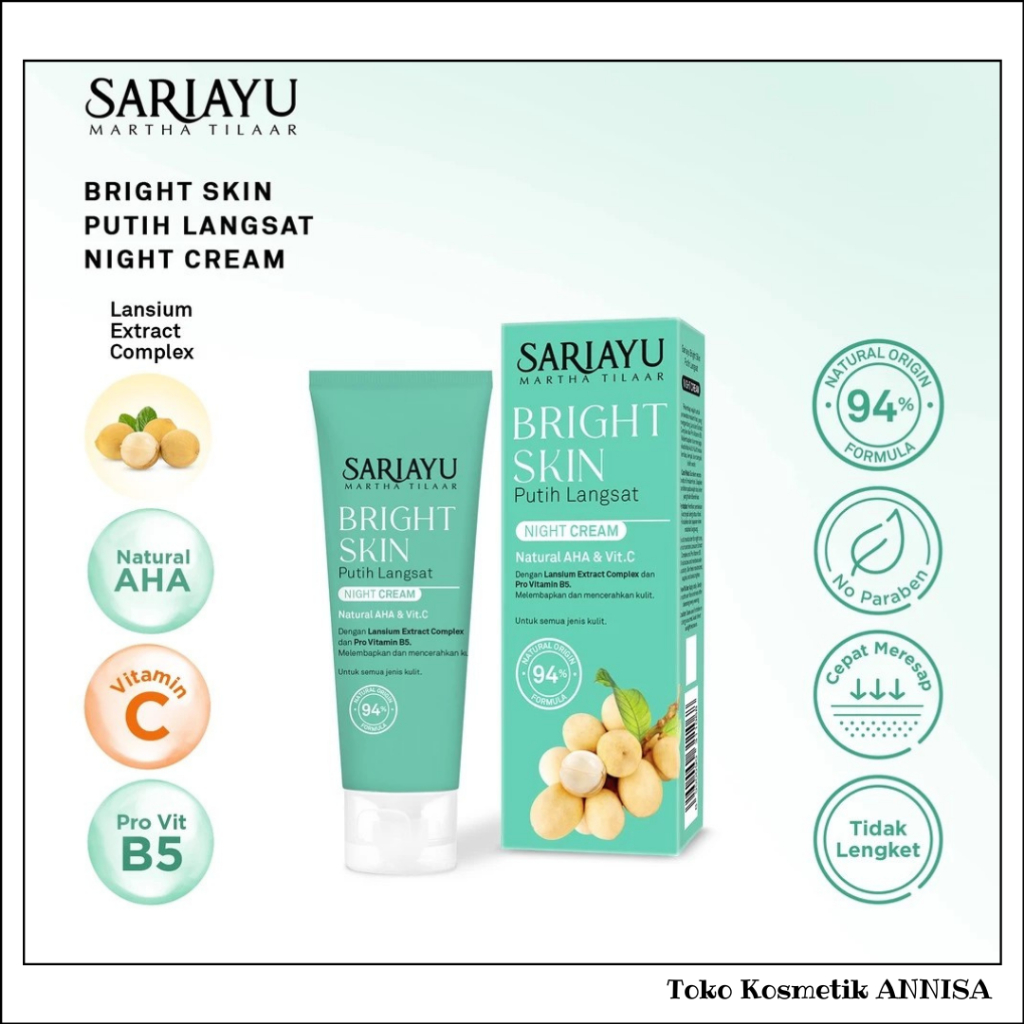SARIAYU Putih Langsat Night Cream